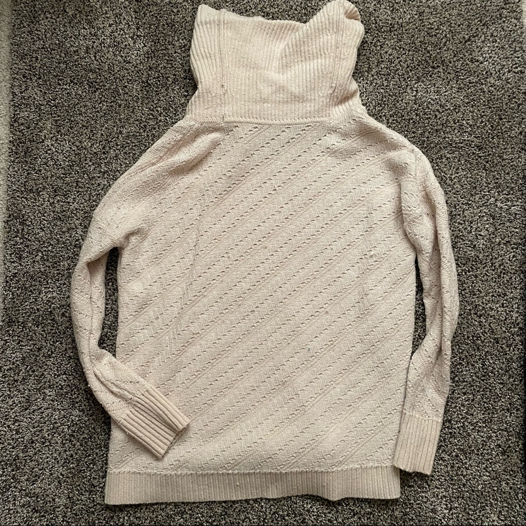 Whbm Cowl Neck Knit Oversized Sweater Size Small